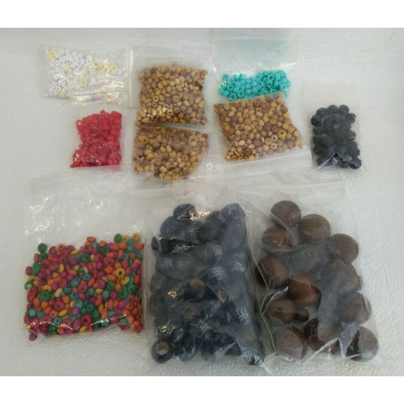 Friendship Bracelet Wooden Beads Jewelry Crafts Embroidery Floss Thread - Picture 2 of 10